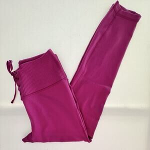 Victoria’s Secret On Point Leggings S Pink Lace Up High Rise EUC